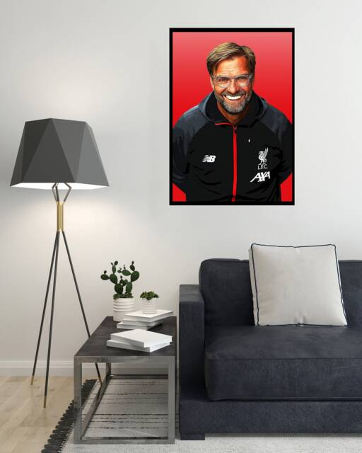 Jurgen Klopp Digital Art Print - On Foamex Board Or Photo Paper - image 1