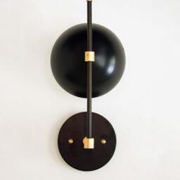 Mid Century Inspired Wall Black Sconce Bedroom Lighting Modern Lamp Powder Room Light Hallway Foyer Retro - thumbnail 2