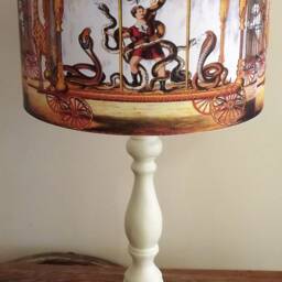 Circus Snakes Lampshade Victorian Style Drum Shade - thumbnail 4