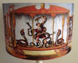 Circus Snakes Lampshade Victorian Style Drum Shade - thumbnail 1