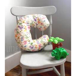 Dinosaur Initial Letter Personalised Cushion Pillow. Soft Printed Cotton, 3D Initial. Perfect To Brighten Up Any Room Or Nursery - thumbnail 1