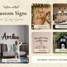 Custom Wood Nursery Name Sign Personalized Name, Custom Sign, Baby Name Sign, Art, Nursery Girl Wooden Decor - thumbnail 4