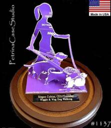 Dog Lover Walker Business Card Sculpture - thumbnail 3