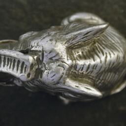 sterling Silver Elephant Sculpture - thumbnail 3