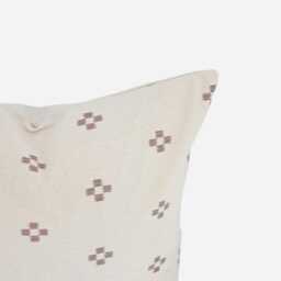 Neutral Geometric Throw Pillow Cover Beige Cream Handmade Minimal Pattern Cushion Modern Farmhouse Decor Square Or Lumbar - thumbnail 3