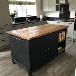 Rustic Farmhouse Bespoke Kitchen Island - thumbnail 2