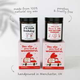 60Th Birthday Gift For Wife From Husband - Personalized Candle For Her Sixty Milestone Happy - thumbnail 3