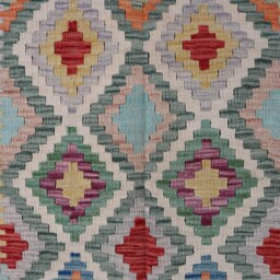 Afghan Kilim Runner Rug 3x10 Ft, Orange Fine Flatweave Multi Color Traditional Handmade Wool Rug - Oriental Hallway Kitchen - thumbnail 4