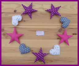 star & Heart Garland For Children's Room Decoration - thumbnail 1
