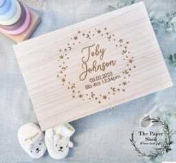 Baby Memory Keepsake Box Star Wreath - thumbnail 1