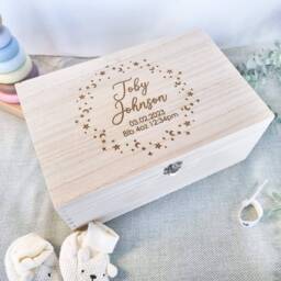 Baby Memory Keepsake Box Star Wreath - thumbnail 3