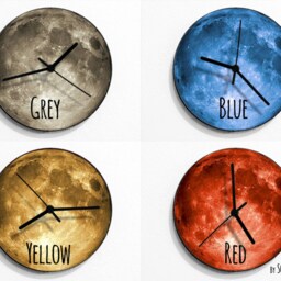 Halloween Witch Swinging On The Moon - Wall Clock With Pendulum Clock Unique Decor Gift Idea - thumbnail 3