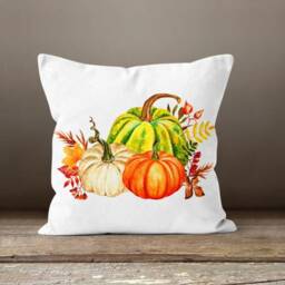Hello Halloween Autumn Cushion Case/Autumn Pumpkin Pillow Top/Fall Trend Home Decoration/Farmhouse Style Case/ - thumbnail 3