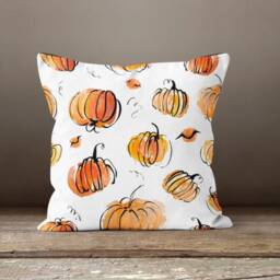 Hello Halloween Autumn Cushion Case/Autumn Pumpkin Pillow Top/Fall Trend Home Decoration/Farmhouse Style Case/ - thumbnail 4