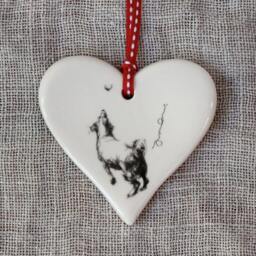 Jack Russell Christmas Ornament - Terrier Dog Keepsake Xmas Tree Decoration & Stocking Filler Gift