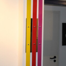 "Modern Abstract Wood Metal Art Wall Sculpture ""U4M" - thumbnail 4