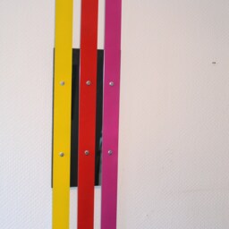 "Modern Abstract Wood Metal Art Wall Sculpture ""U4M" - thumbnail 2