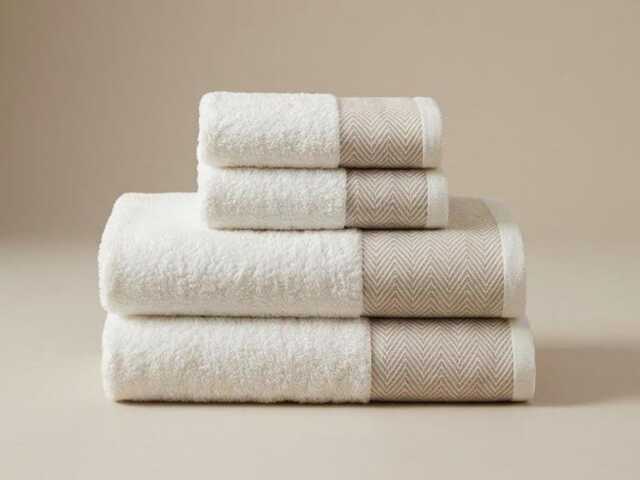 Soft Cotton Towel Set 4-Piece - High Absorbent Bath & Hand Towels Hotel Spa Quality - image 1