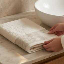 Soft Cotton Towel Set 4-Piece - High Absorbent Bath & Hand Towels Hotel Spa Quality - thumbnail 2