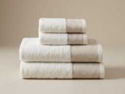 Soft Cotton Towel Set 4-Piece - High Absorbent Bath & Hand Towels Hotel Spa Quality - thumbnail 1