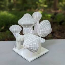 Sculpture Luminous Fungal Fantasy - thumbnail 4