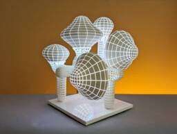Sculpture Luminous Fungal Fantasy