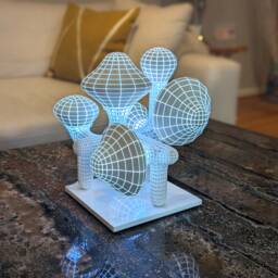 Sculpture Luminous Fungal Fantasy - thumbnail 2
