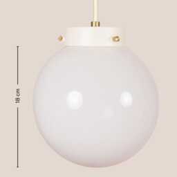 Albina Vintage Pendant Light Mcm Hanging Handcrafted Glass Lamp Retro Ceiling Fixture Yugoslavia Gold Brass - thumbnail 4