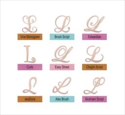 Wooden Letter L Large Decorative Wall Art - Ideal For Wreaths - thumbnail 1