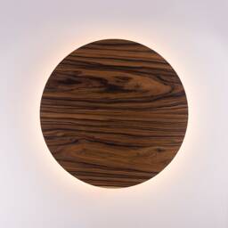 Jacaranda Wood Plug-In Wall Sconce, Nordic Style Night Light - thumbnail 1