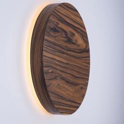 Jacaranda Wood Plug-In Wall Sconce, Nordic Style Night Light - thumbnail 2