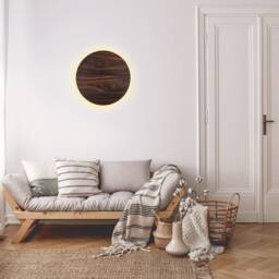 Jacaranda Wood Plug-In Wall Sconce, Nordic Style Night Light - thumbnail 3