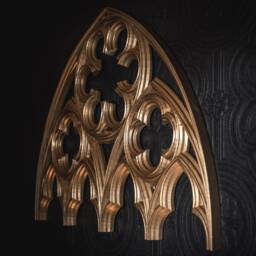 Vivica Gothic Arch Wall Hanging By The Blackened Teeth - Decor Cathedral Window Dark Handmade Artisans - thumbnail 2