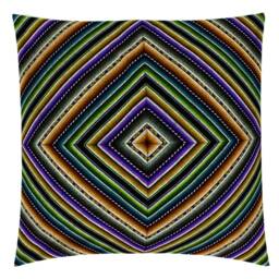 Peruvian Cushion Cover - Throw Pillow, Peruvian Ethnic Cushion, Boho Decor, Embroidered Bohemian Decor - thumbnail 3