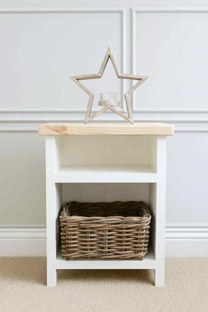 Handmade Wooden Bedside Table Farmhouse Nightstand With Storage - image 1