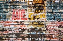 Peel & Stick, Giant Wall Mural, Circus Poster Wall, Penticton Bc, Canada Circa 1950's