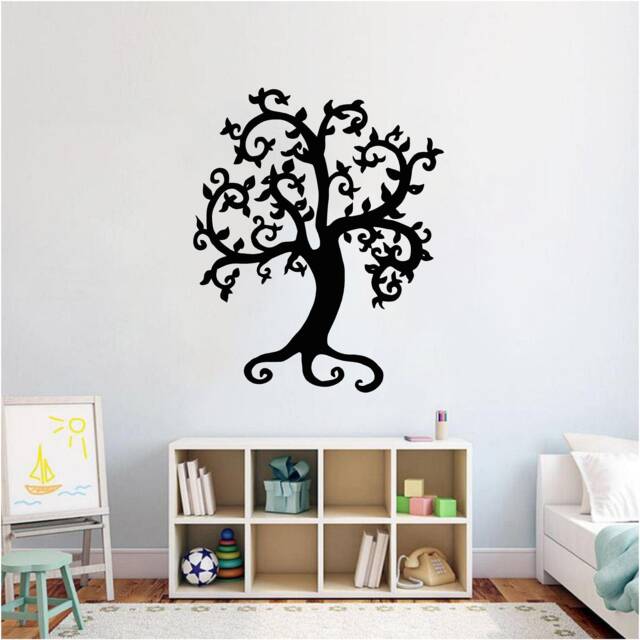Scary Tree - 1030 Vinyl Wall Art, Decal, Sticker, Transfer, Mural, Decor, Rent Friendly, Interior, Exterior, Full Removable - image 1