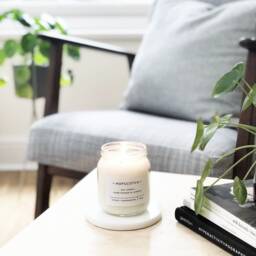 Citrus + Sandalwood Scented Candle Hopscotch Soy Perfect Gift For Her, Wedding Gift, Mum, Thank You - thumbnail 3