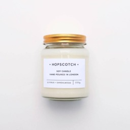 Citrus + Sandalwood Scented Candle Hopscotch Soy Perfect Gift For Her, Wedding Gift, Mum, Thank You - thumbnail 2