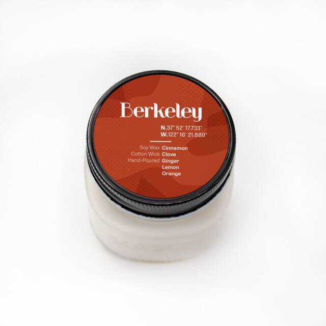 Berkeley Soy Wax Candle, Bridesmaid Candle Gift, Cozy Cinnamon Scent, Small Batch, Aromatherapy - image 1