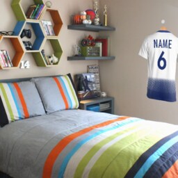 Personalised Football Wall Art, Soccer, Transfer, PVC Decal, 3D, Sticker - thumbnail 4