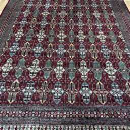 8x10 Rosewood Color Bokhara Rug - 2.50x3.00 Kids Room Luxury Area Turkish Fine Quality Afghan - thumbnail 2