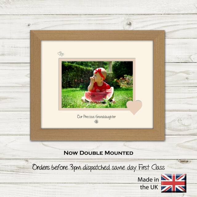 Granddaughter Photo Frame Our Precious Gift For Mother's Day Landscape 731F Or Portrait 1040F - image 1