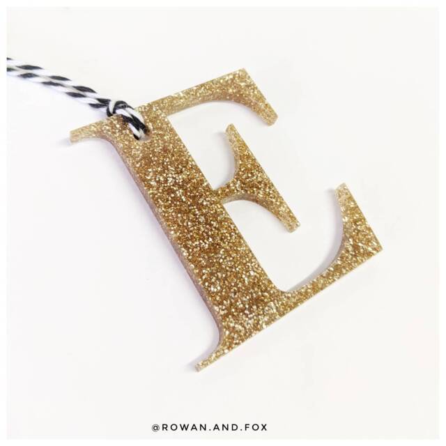 Glitter Christmas Ornament/Glitter Xmas Alphabet Decoration Decor/Glitter Xmas - image 1