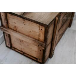 "Chest, Wooden Box, Cargo Bench, Coffee Table ""Bordeaux" - thumbnail 3