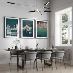 Italy Set Of 3 , Italy Wall Art Print, Modern Minimalist Poster, City , Home Decor, Beach Print Coast Travel Decor - thumbnail 1