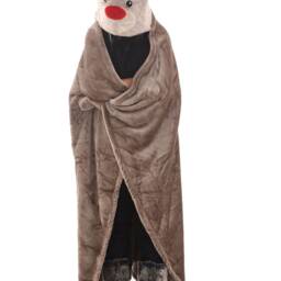 Personalised Kids Hooded Reindeer Blanket Throw, Ideal Gift, Birthday, Christmas, Personalized - thumbnail 2