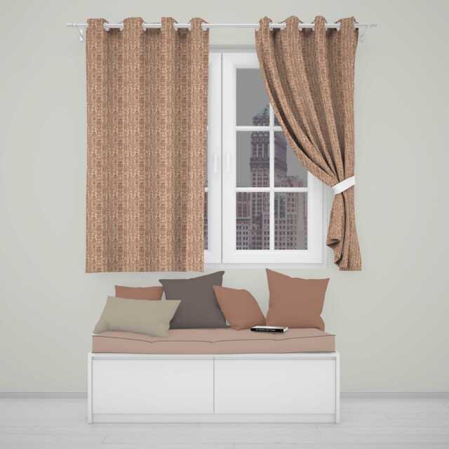 Ancient Egyptian Hieroglyphic Style Seamless Pattern Readymade Eyelet Ring Top Thermal 100% Blackout Curtains - image 1