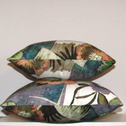 Made To Order Sabania Bold Floral Cushion Cover, Summer Colours - thumbnail 1