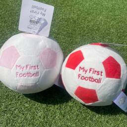 Football Baby Gift - Newborn Rattle Shower New Boy Fan Present First Toy - thumbnail 3